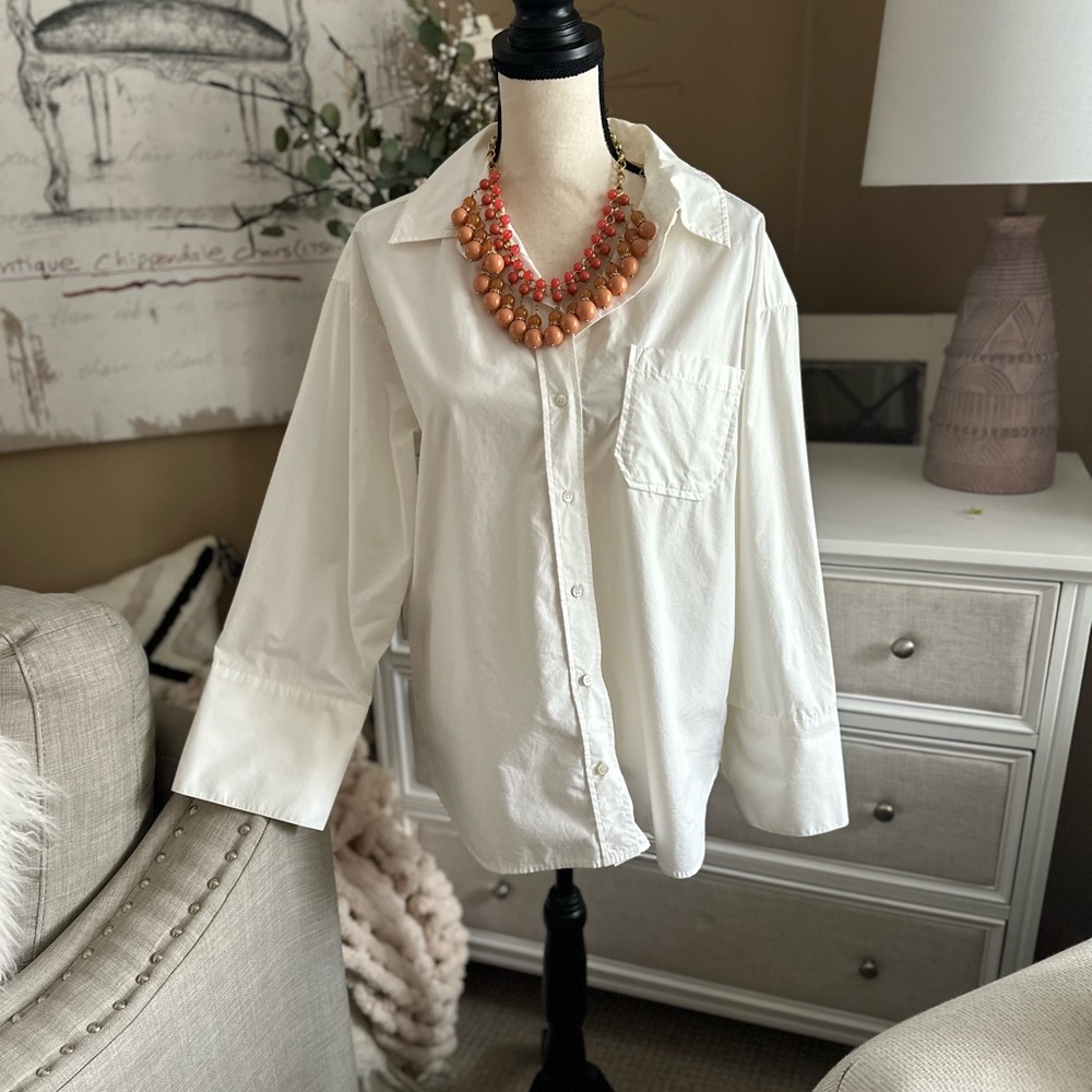 NWT | Sézane BILMA Shirt in Ecru - Picture 5 of 15